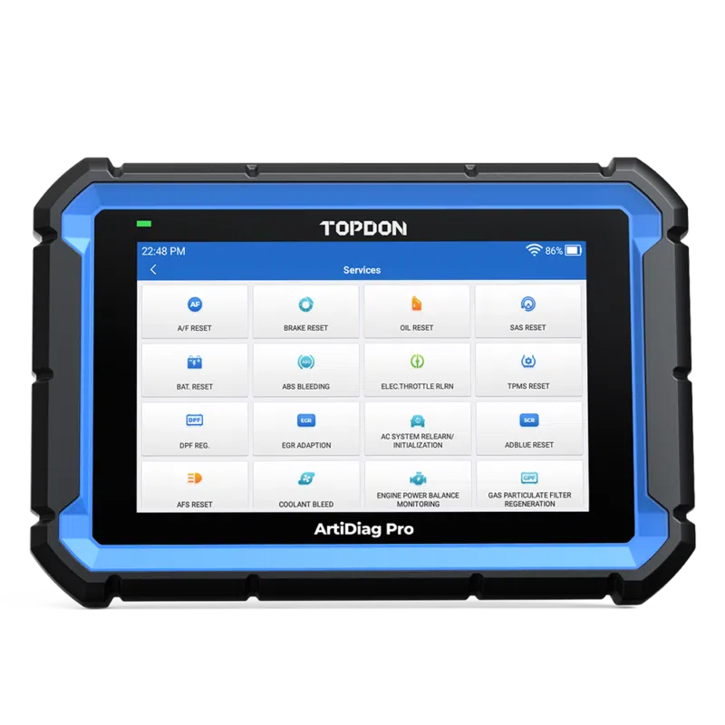 outil diagnostic automobile professionnel TOPDON ArtiDiag PRO V2 NEW VERSION scanner bidirectionnel DoIP CAN-FD caméra 8 MP Android 10.0