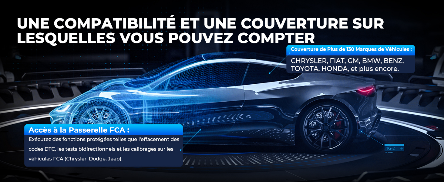 Compatibilité marques véhicules TOPDON France Artidiag 900 BT