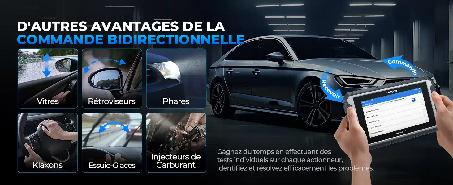 commande bidirectionnelle TOPDON France Artidiag 900 BT