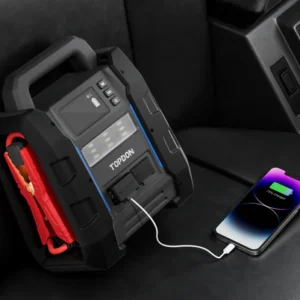 Booster batterie haute performance TOPDON V4500 Plus 4500A 45 démarrages camions 4x4 bateaux 10-16L testeur batterie