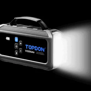 V2200Air booster batterie voiture professionnel gonfleur pneus 3 minutes 6 modes batterie externe PD45W 400 lumens LED