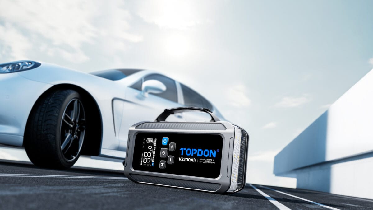 V2200Air booster batterie voiture professionnel gonfleur pneus 3 minutes 6 modes batterie externe PD45W 400 lumens LED 2