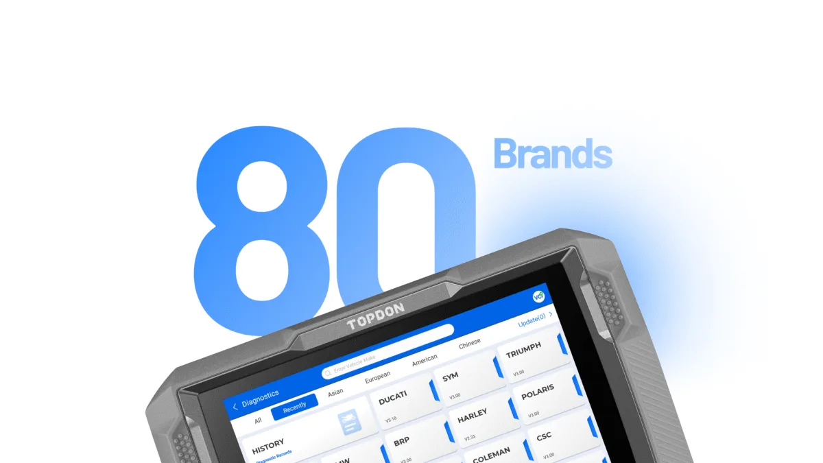 UltraDiag Moto valise diagnostic moto professionnelle VCI Bluetooth sans fil AutoVIN fonctions service étalonnages