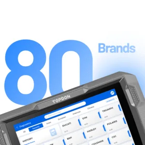 UltraDiag Moto valise diagnostic moto professionnelle VCI Bluetooth sans fil AutoVIN fonctions service étalonnages