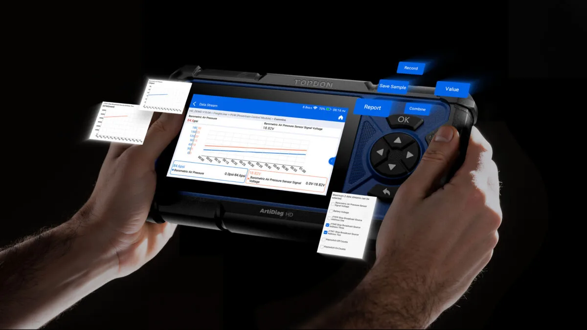 ArtiDiag HD outil diagnostic poids lourds professionnel écran 5 pouces robuste AutoVIN rapports automatiques flotte