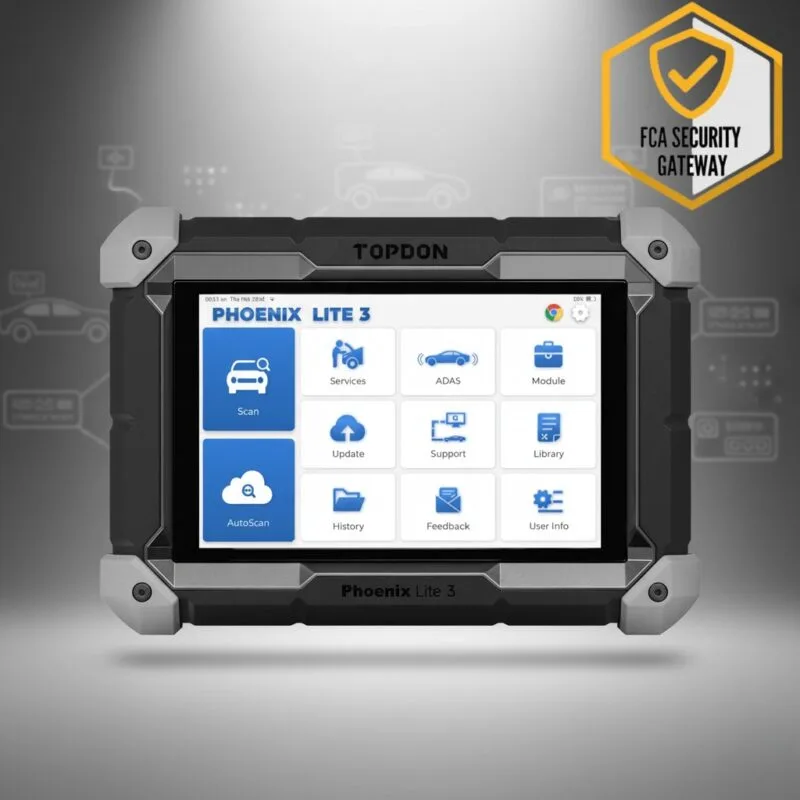 phoenix-lite-3-fca-gateway.jpg" alt="Outil diagnostic auto professionnel Phoenix Lite 3 avec Gateway FCA et tokens RENAULT