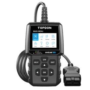 Scanner OBDII professionnel TOPDON ArtiLink500B lecteur codes testeur batterie écran couleur diagnostic automobile