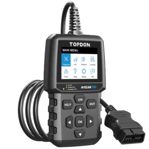 Outil diagnostic auto professionnel TOPDON ArtiLink500B lecteur codes OBDII testeur batterie écran couleur