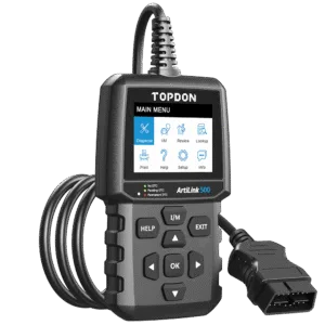 Outil diagnostic auto professionnel TOPDON ArtiLink500B lecteur codes OBDII testeur batterie écran couleur