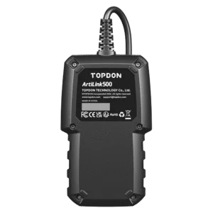 Testeur batterie TOPDON ArtiLink500B analyse 12V 24V plomb-acide diagnostic OBDII complet atelier mécanique