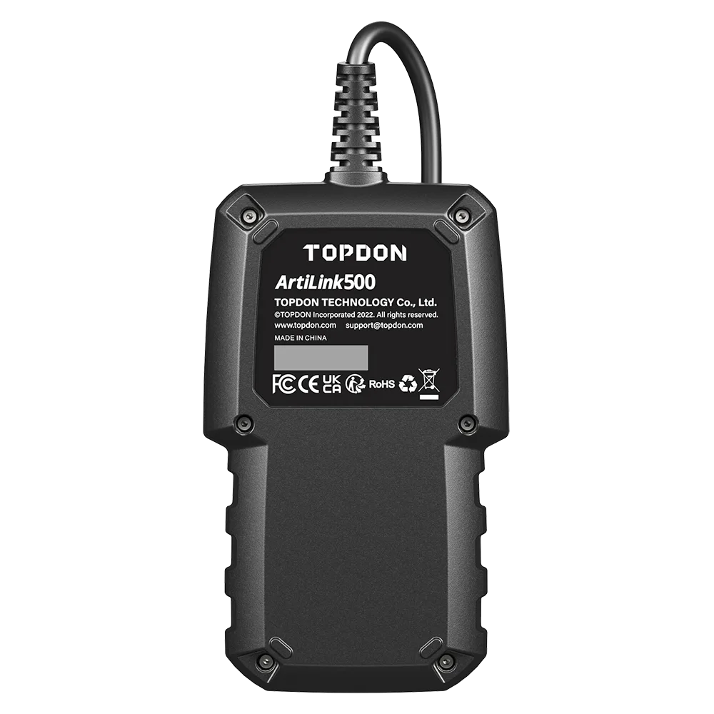 Testeur batterie TOPDON ArtiLink500B analyse 12V 24V plomb-acide diagnostic OBDII complet atelier mécanique